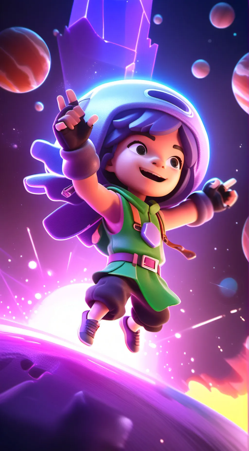 ai character: Luna Star  background