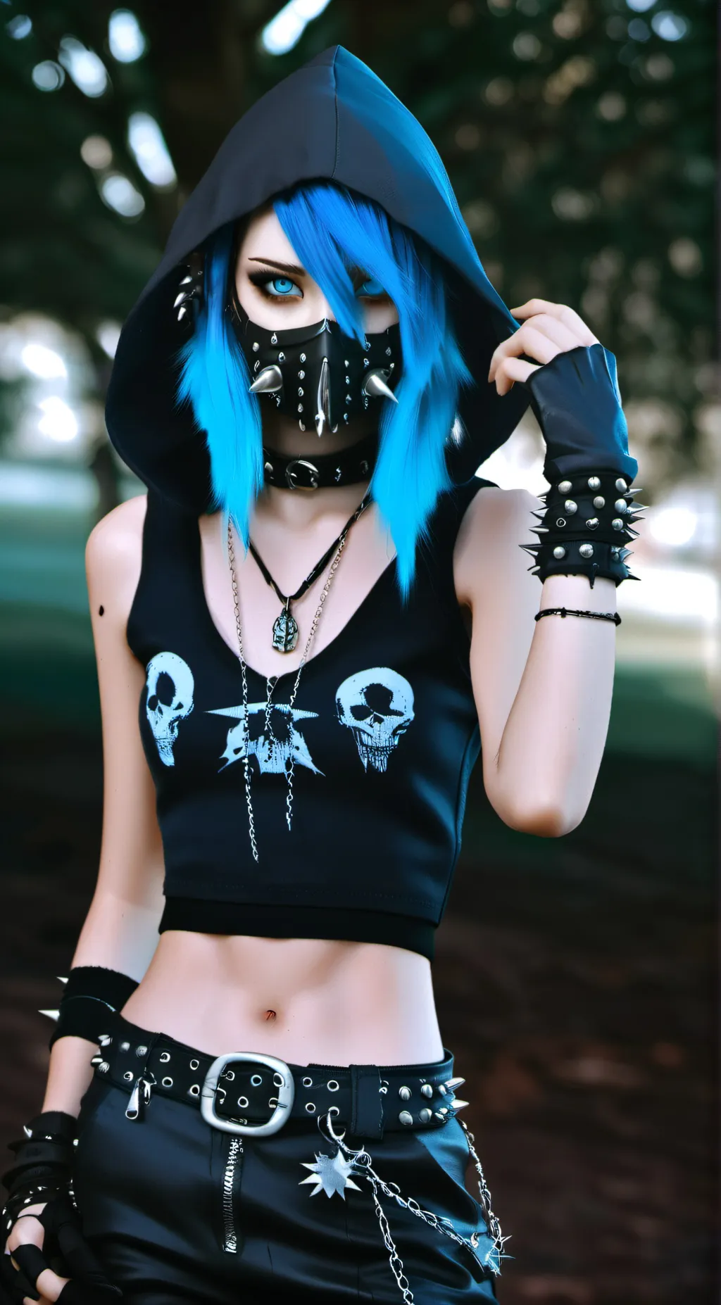 ai character: biker ballora 2.0 background