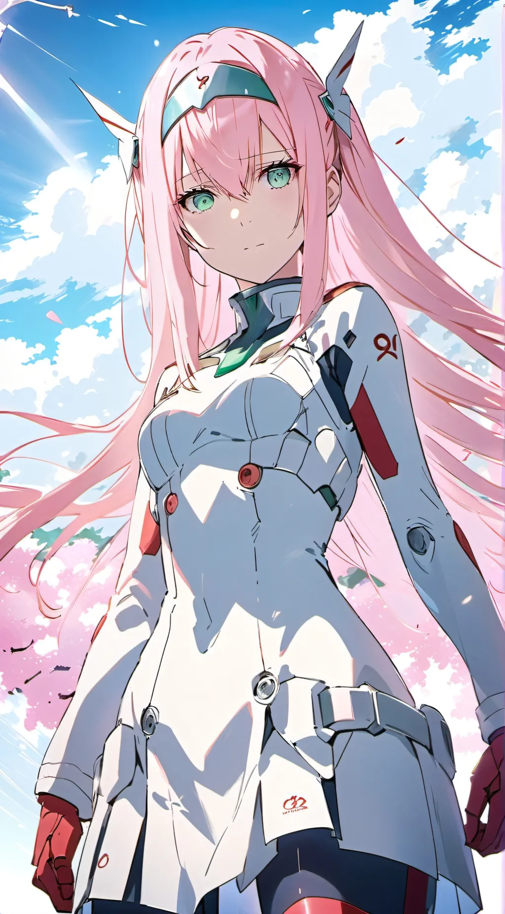 ai character: Zero two background