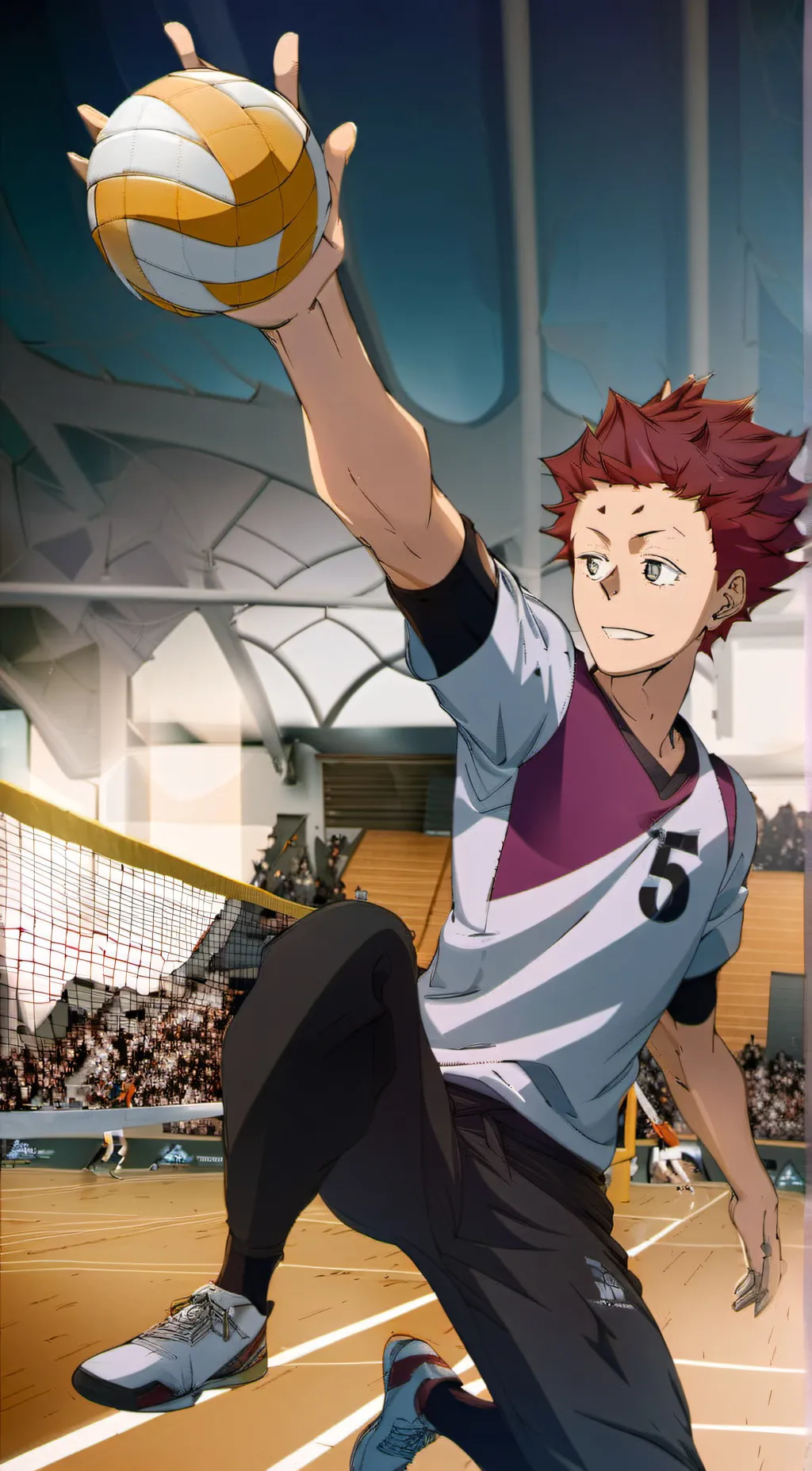 ai character: Satori Tendou background