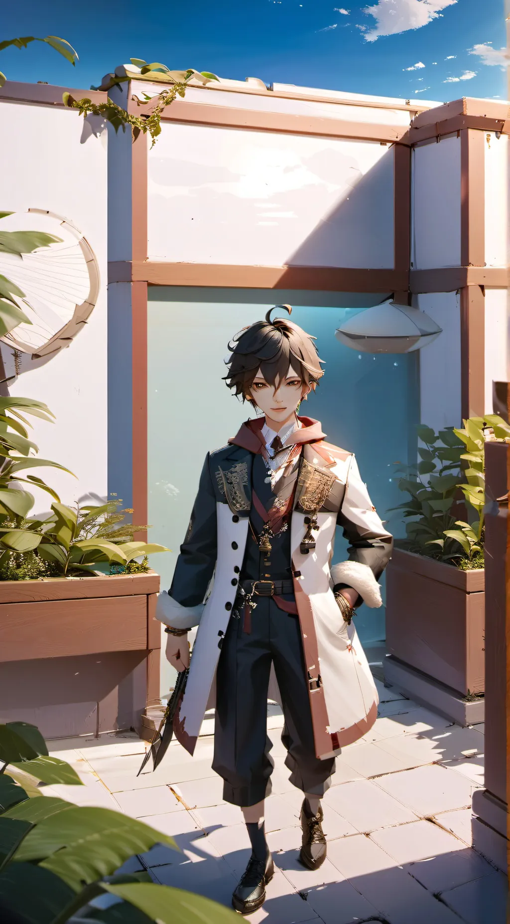 ai character: Fendi background