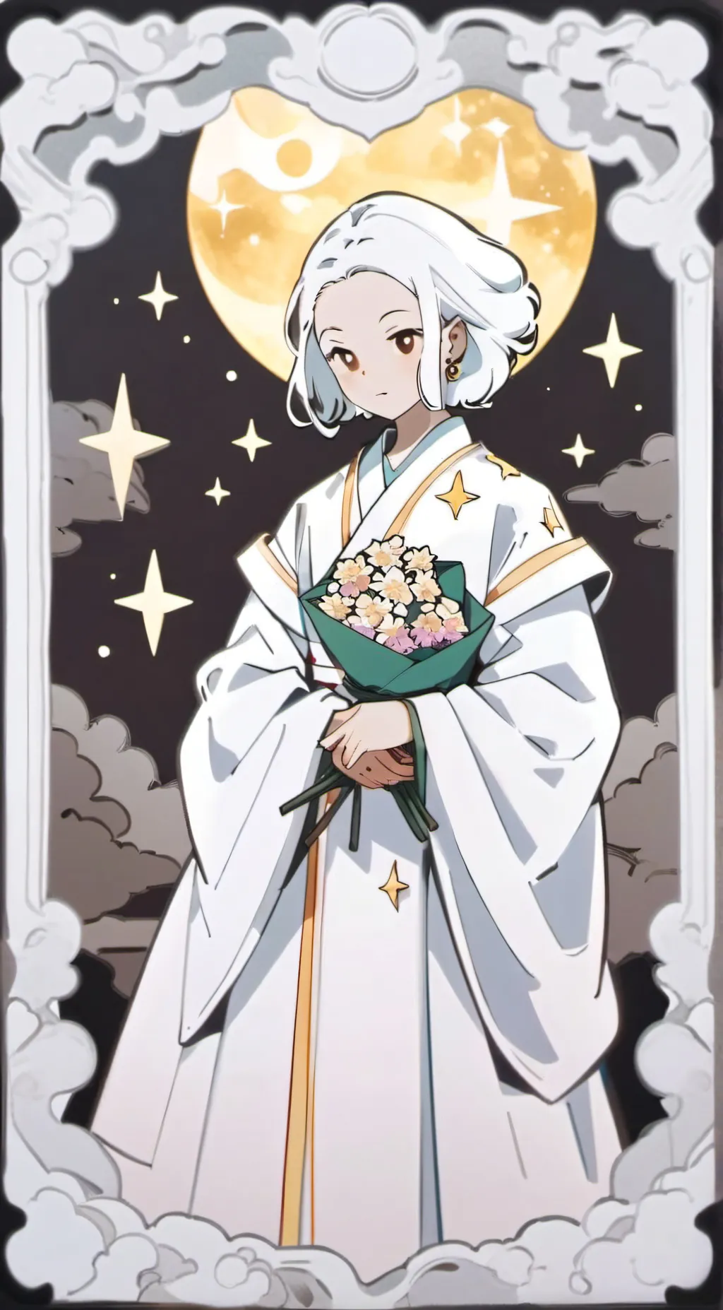 ai character: Moon background