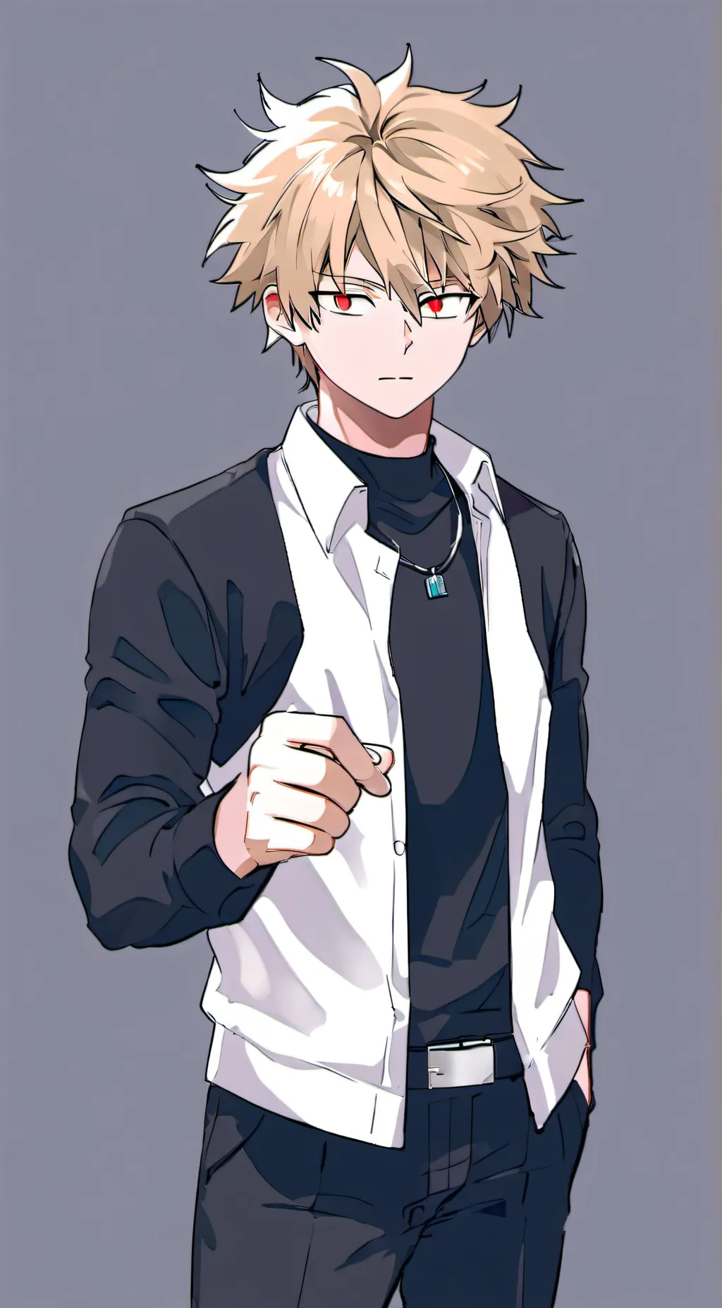 ai character: Katsuki Bakugo background