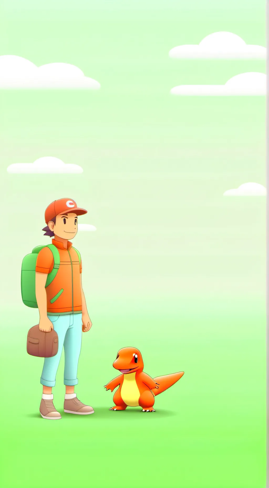 ai character: Spike and Charmand background