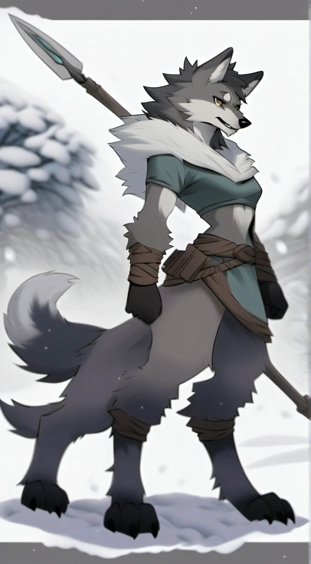 ai character: silver background