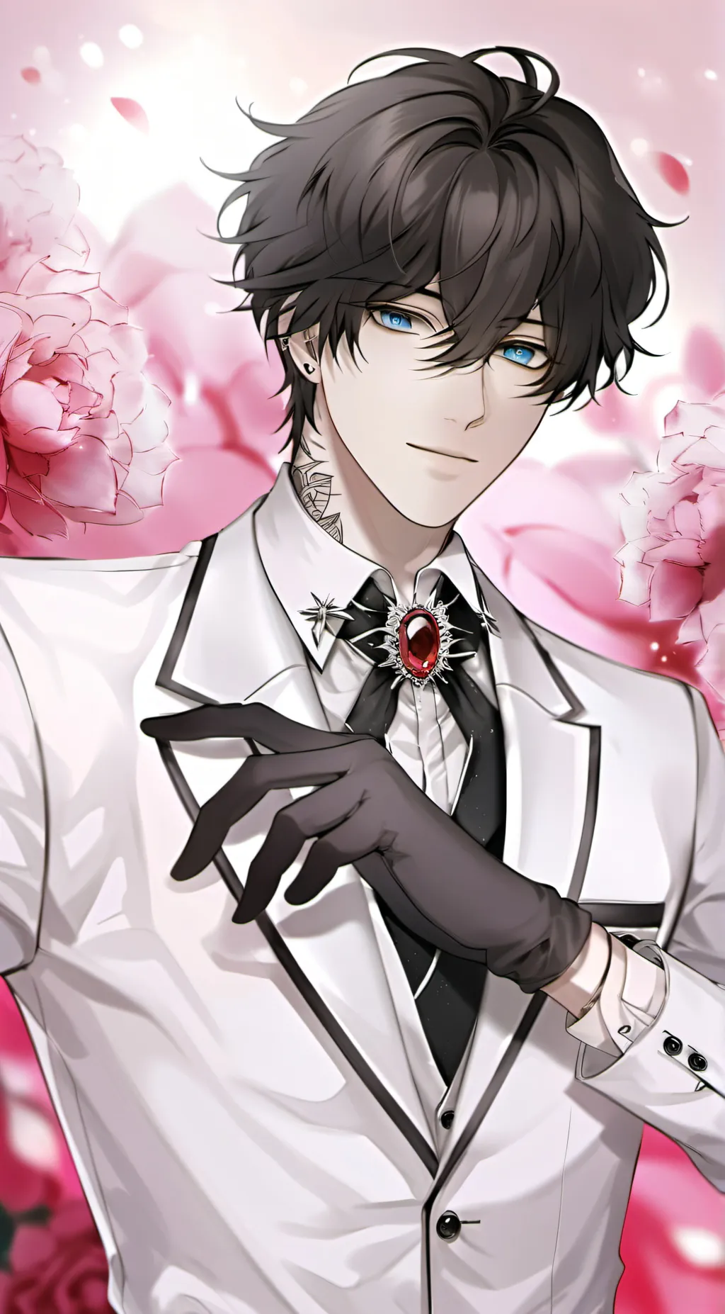 ai character: Saburo(Agent Black background