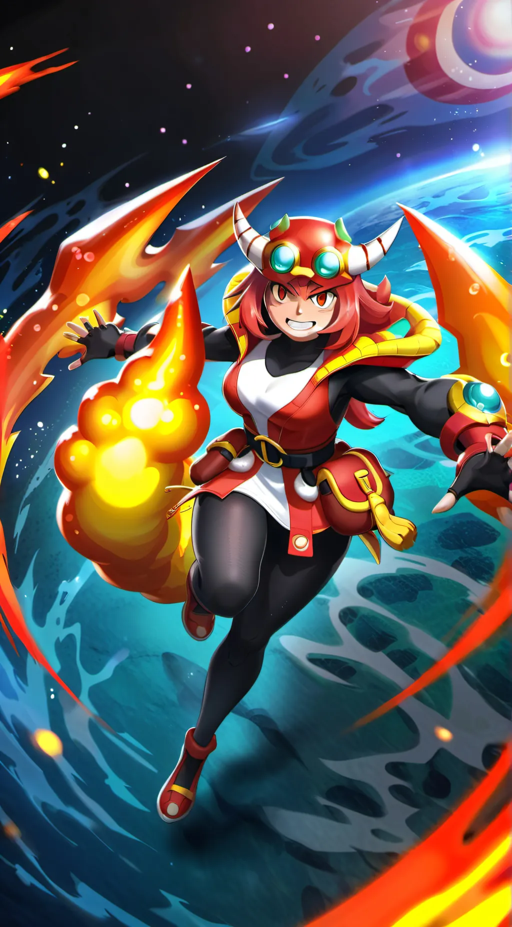 ai character: Galax Inferno  background