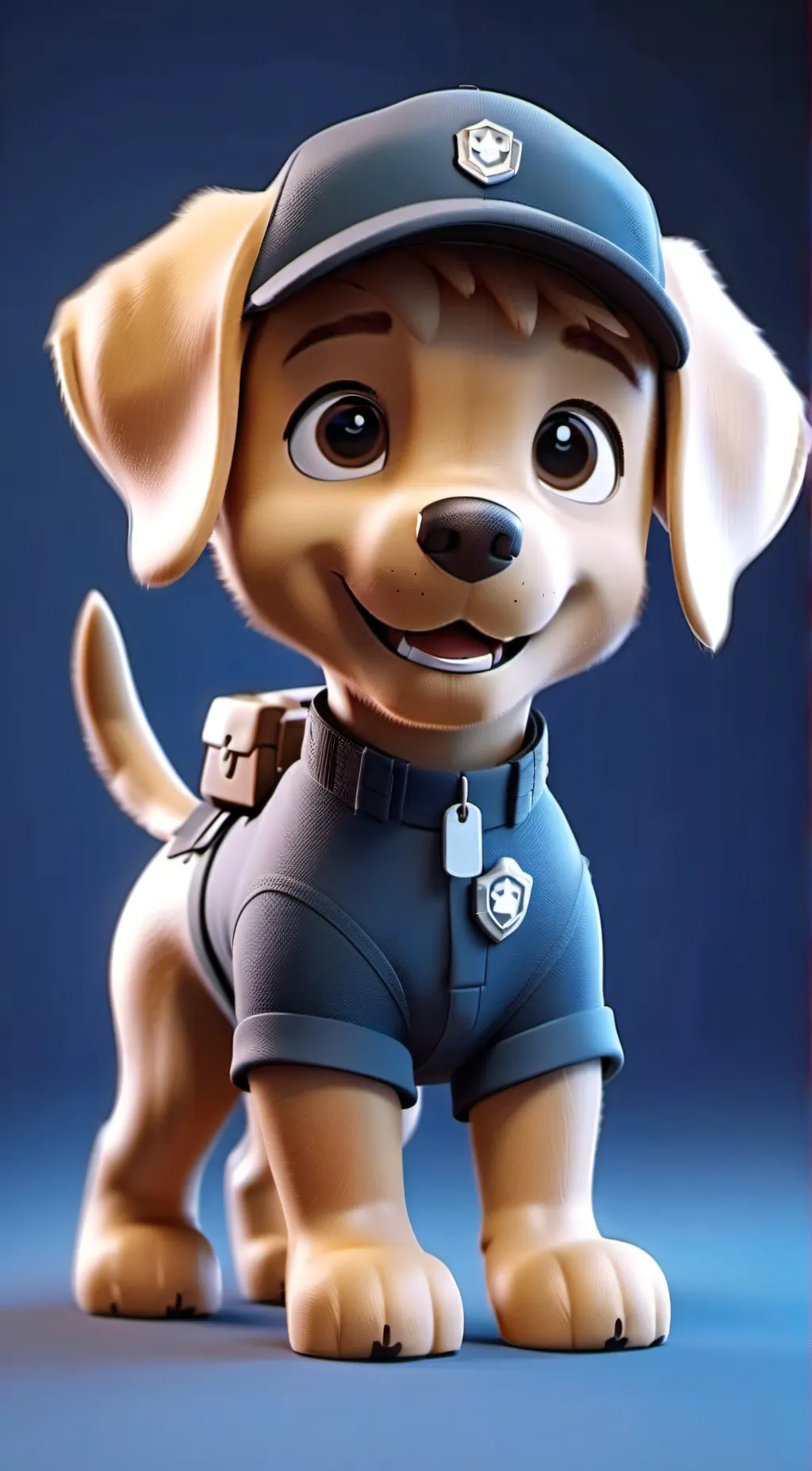 ai character: Fluffy  background