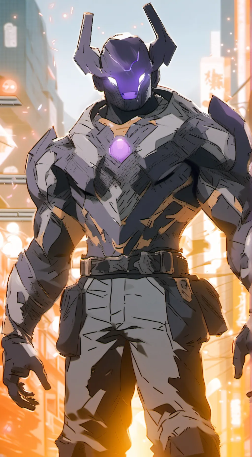 ai character: titan TV man 2.0 background