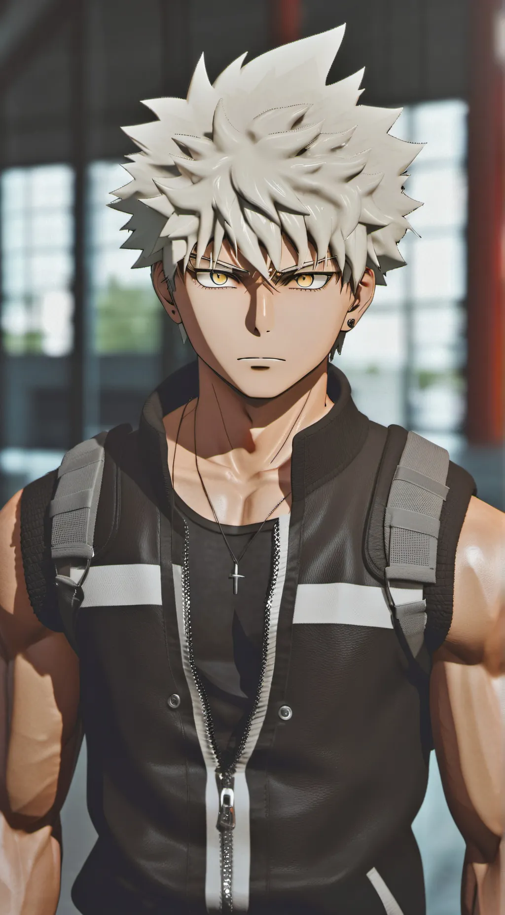 ai character: Bakugo  background