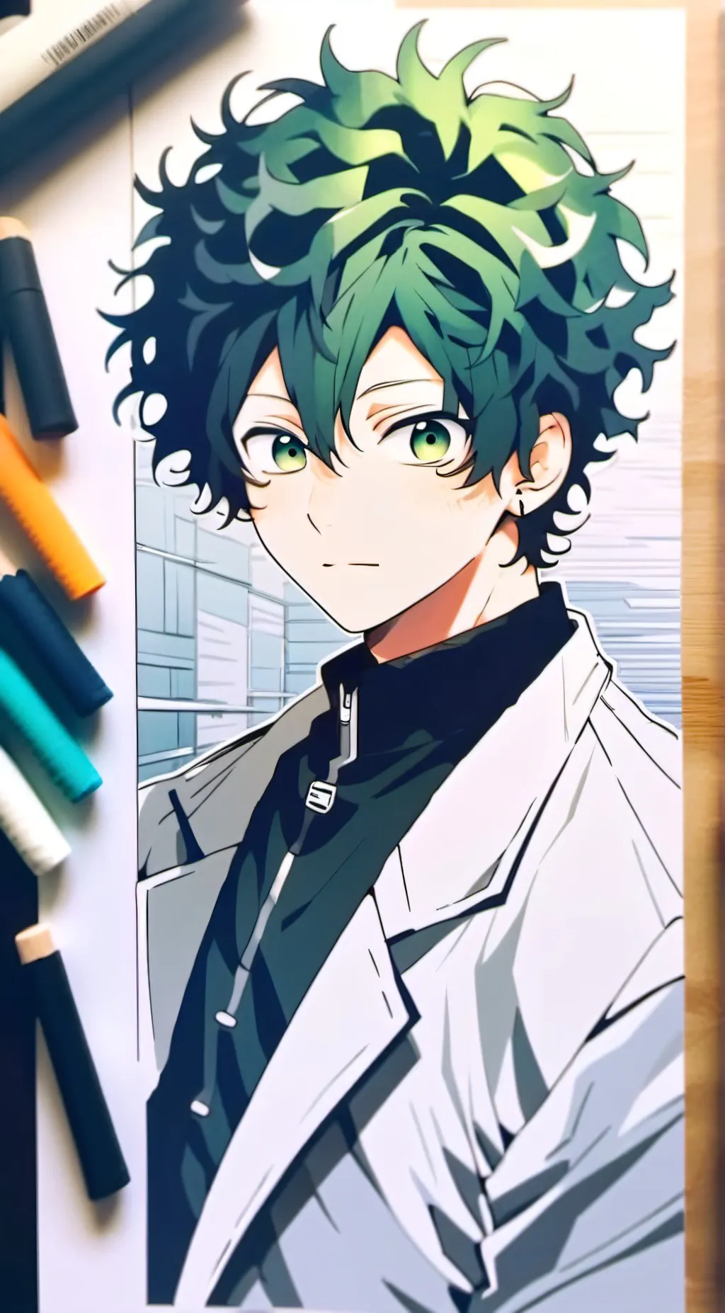 ai character: deku background