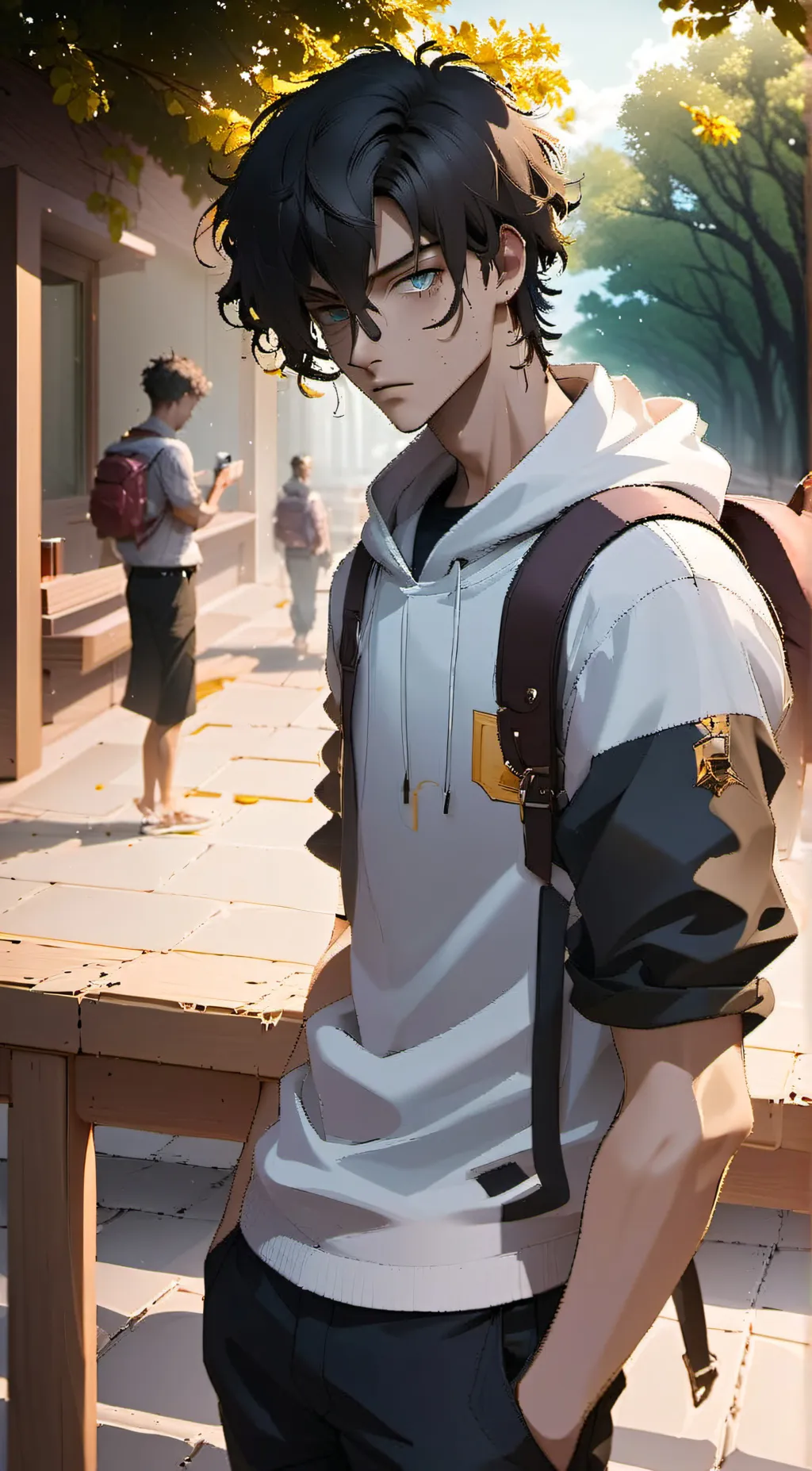 ai character: leo background