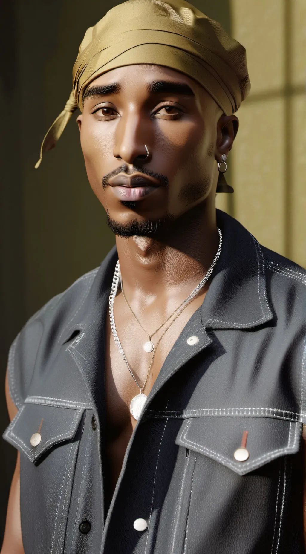 ai character: Tupac background