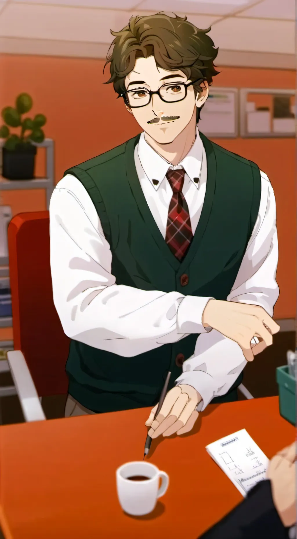 ai character: Harvey background