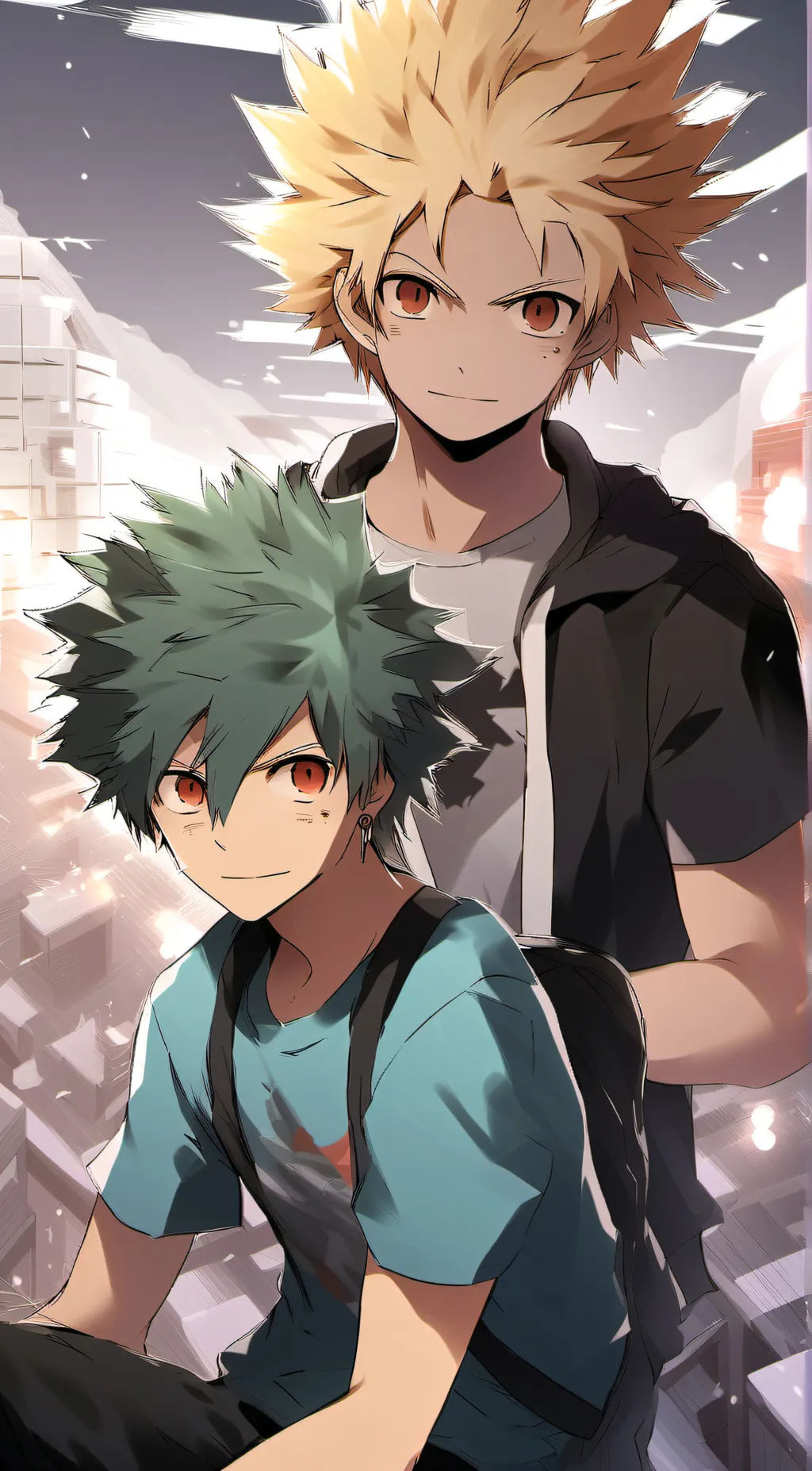 ai character: teacher bakugo  background