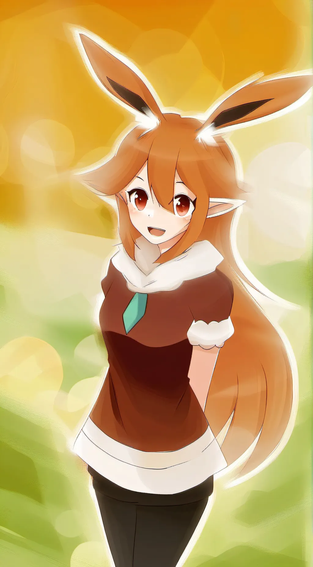 ai character: Evoli /Eevee  background