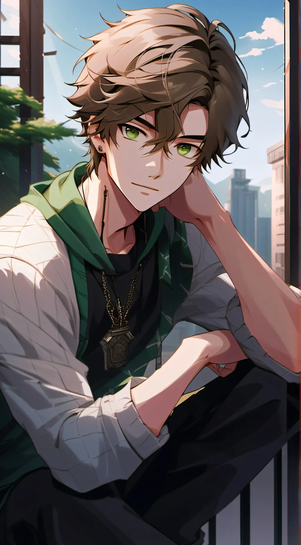 ai character: Ethan Hails background