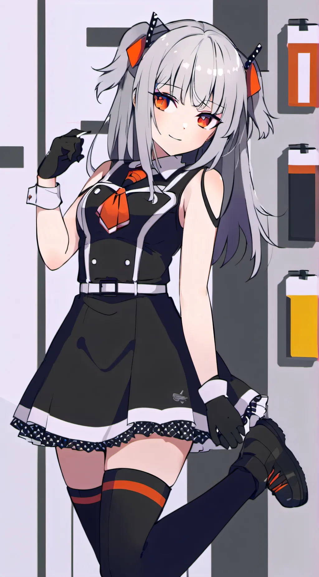 ai character: Vicky  background