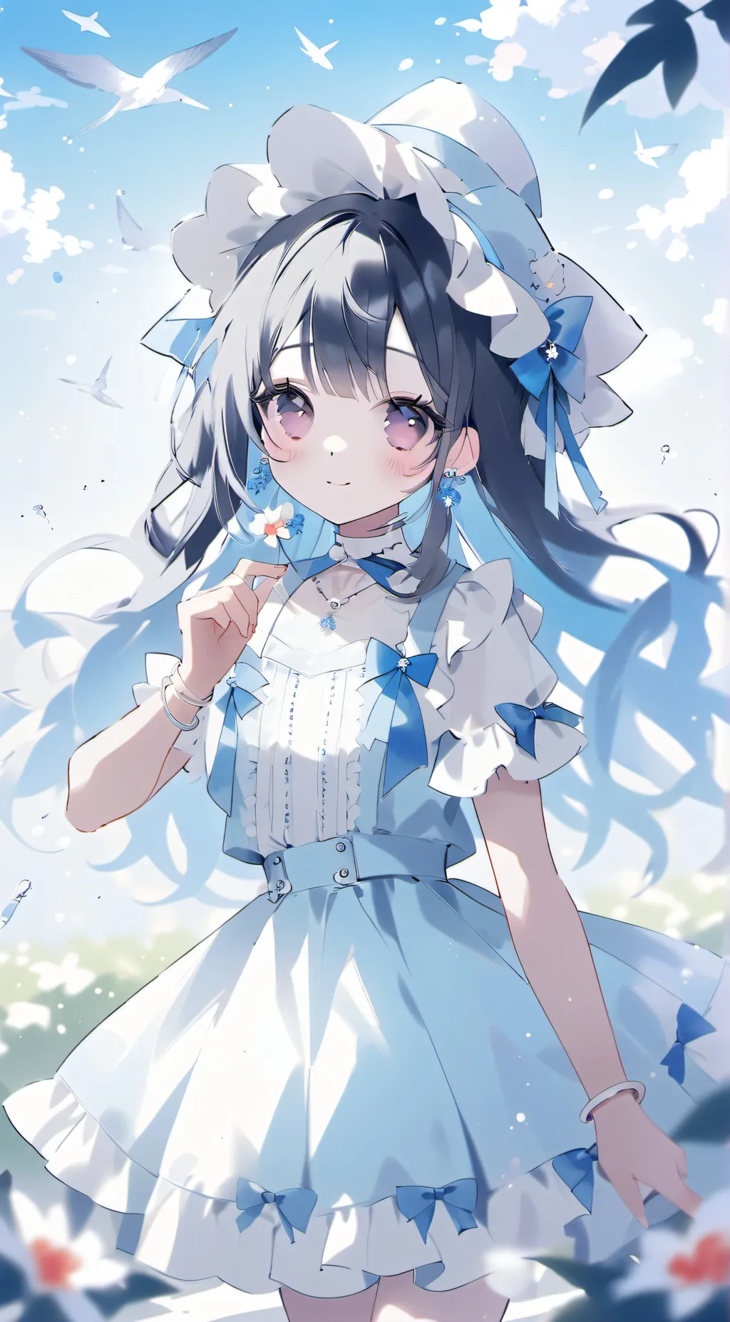 ai character: Blossom background