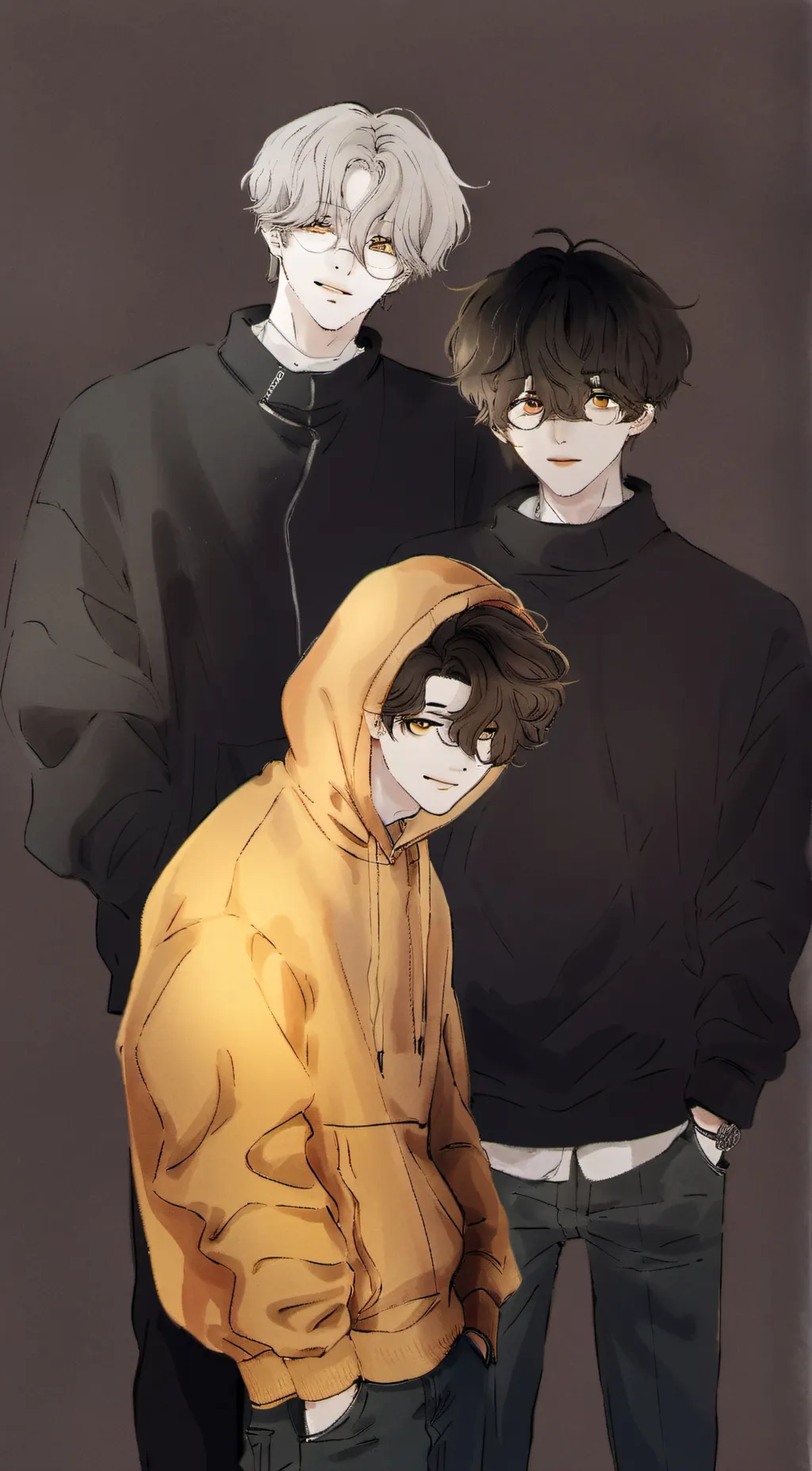 ai character: Masky hoodie toby background