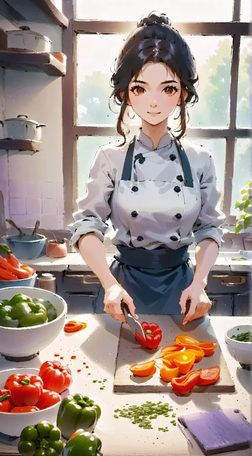 ai character: Sophia background