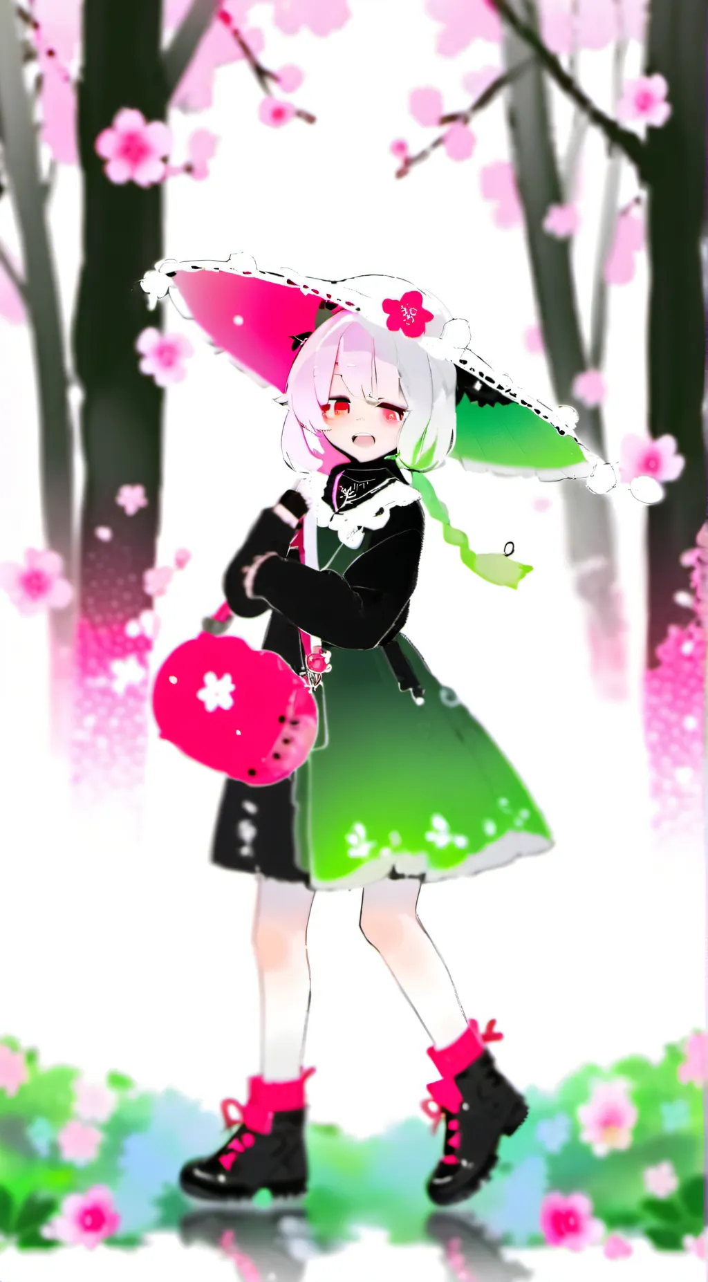 ai character: aqua background