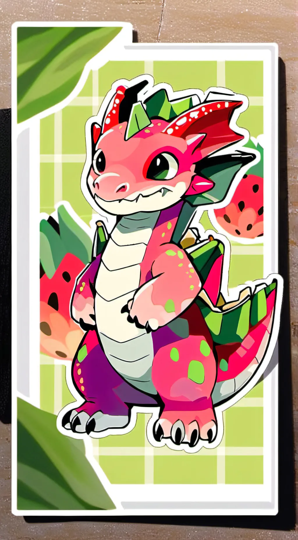 ai character: Fruit background