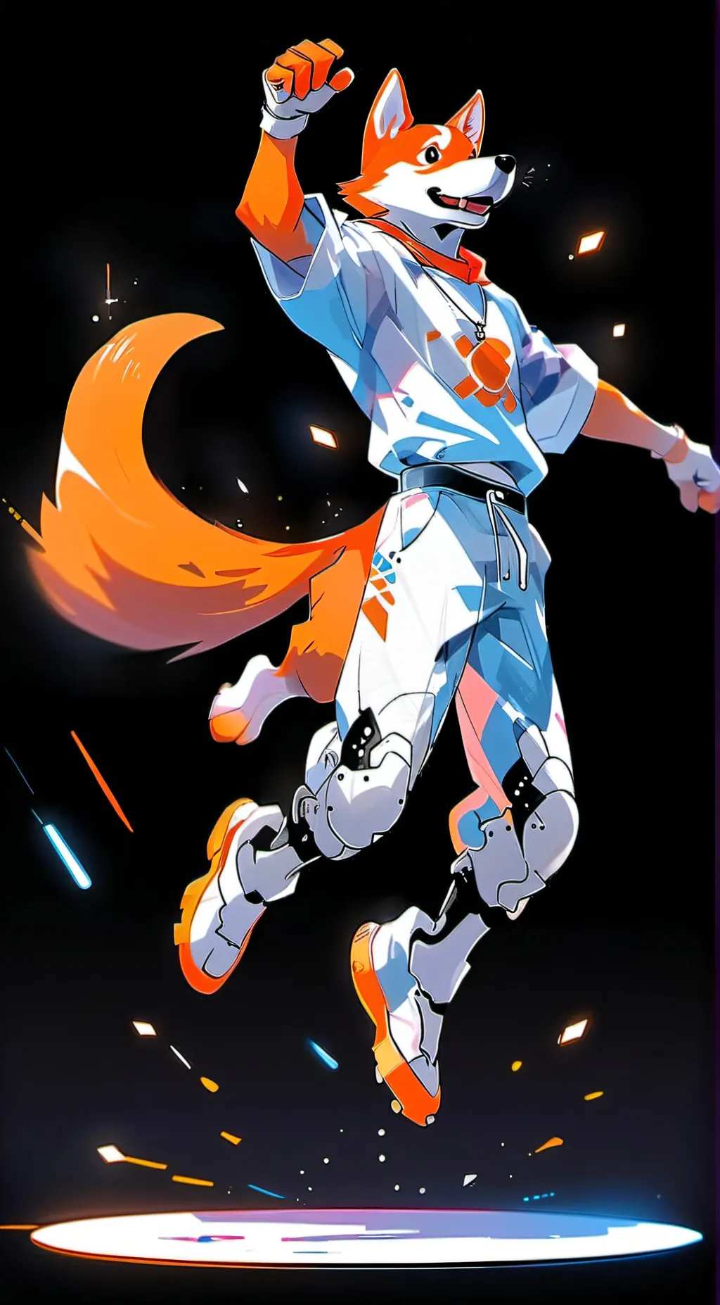 ai character: dogday background