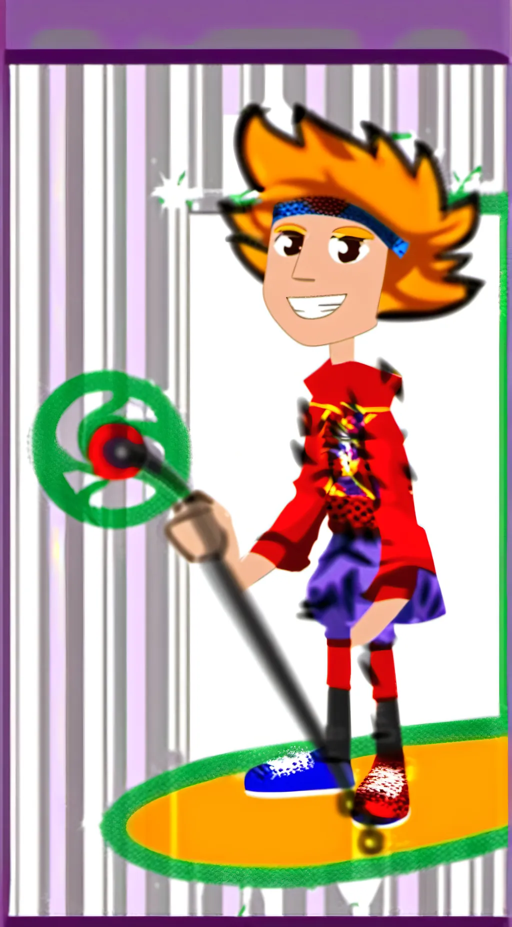 ai character: Simka  background