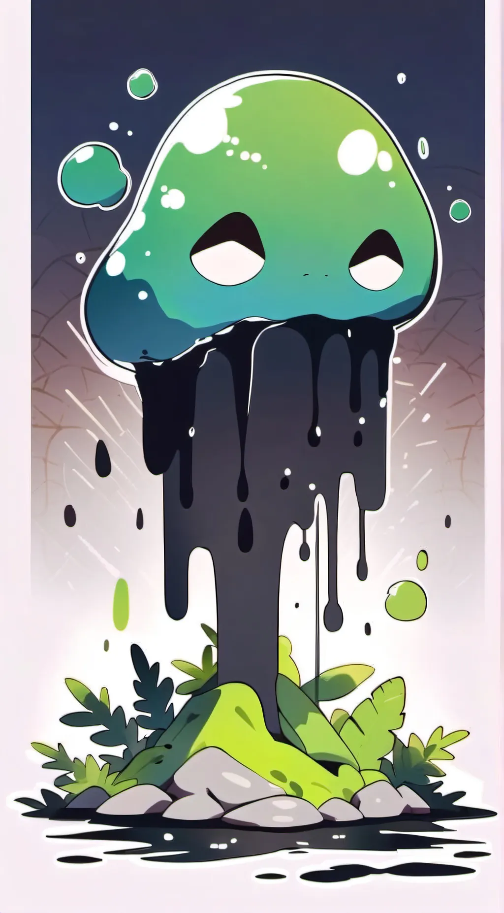 ai character: Slimey background