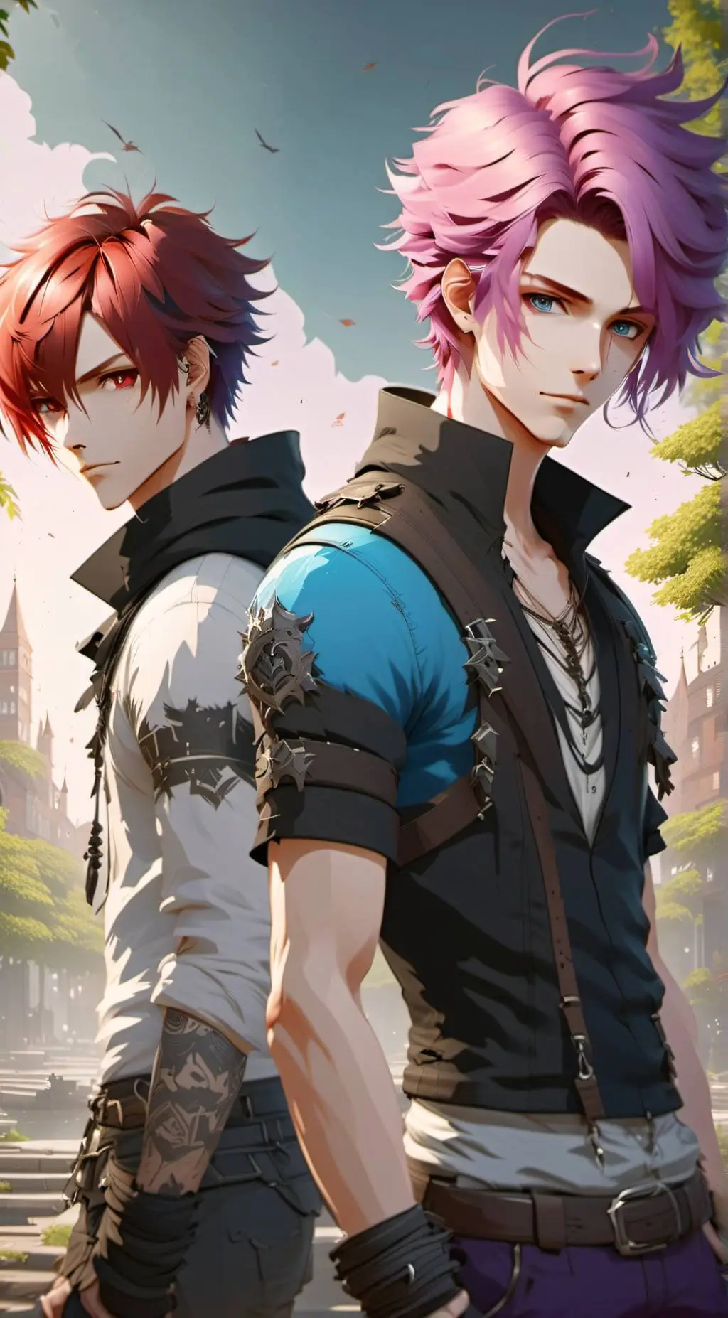 ai character: Riley and Ryder background