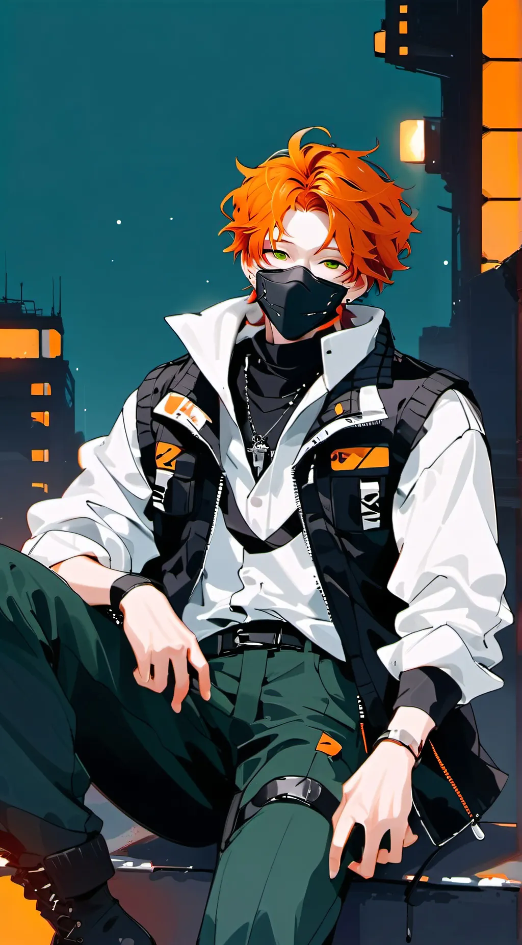 ai character: Calvin as Cherry background