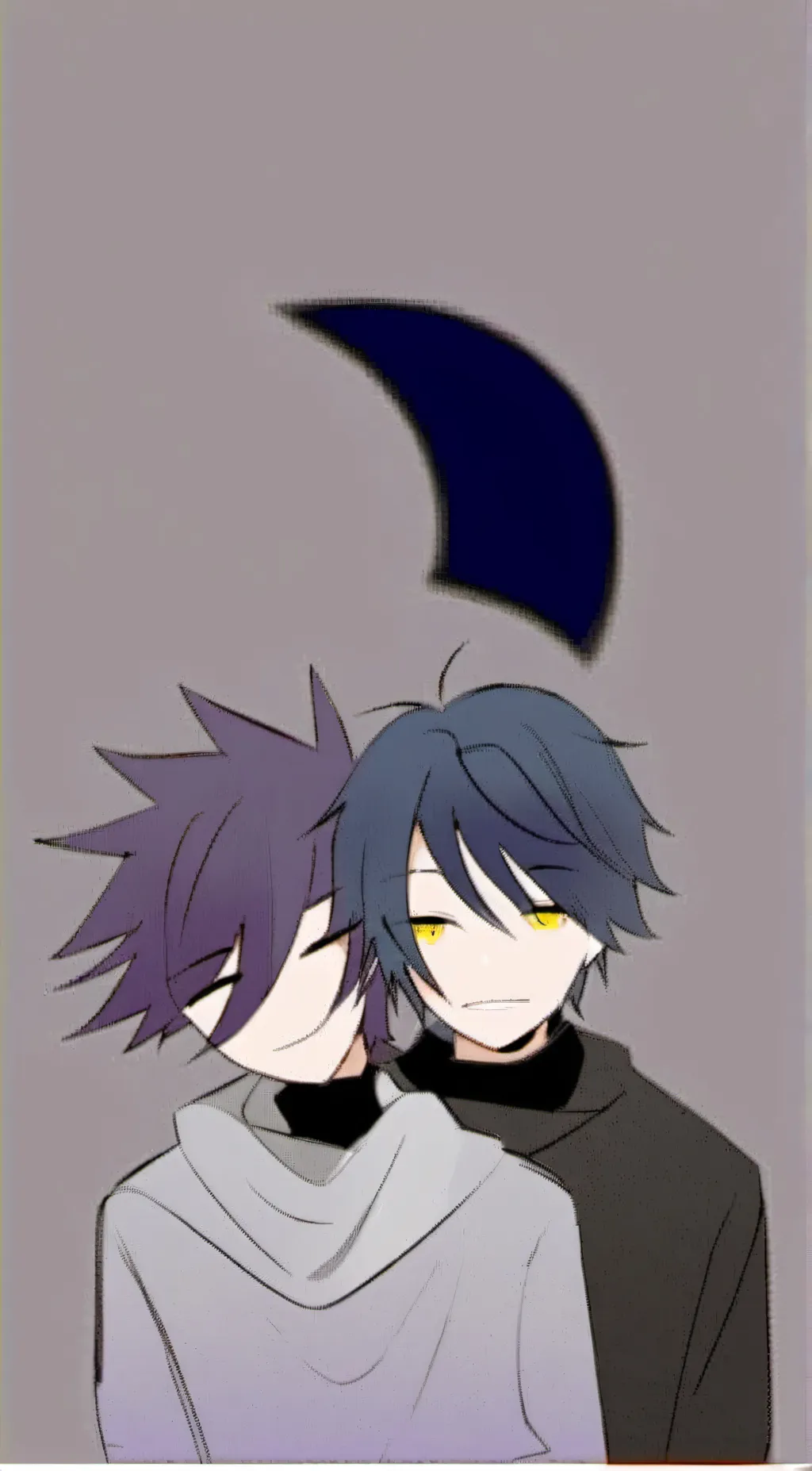ai character: Kokichi + shuichi background
