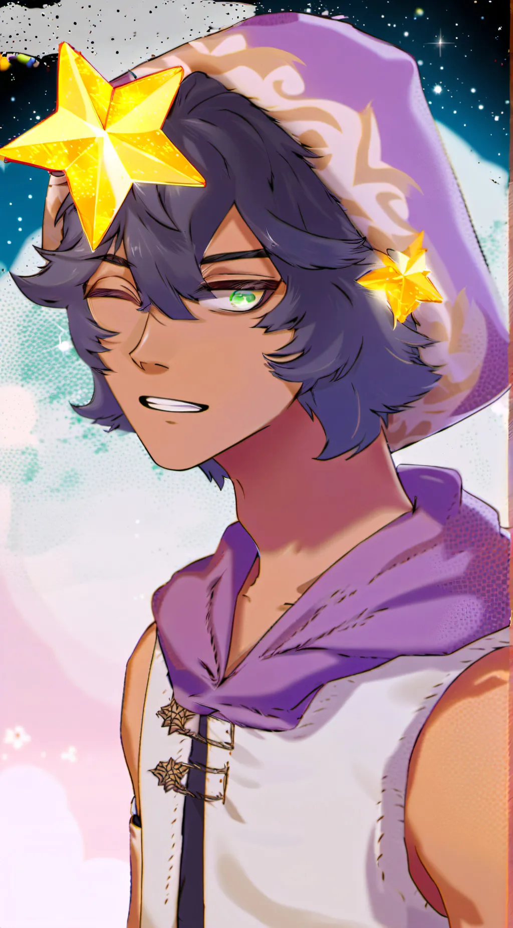 ai character: Sandy background