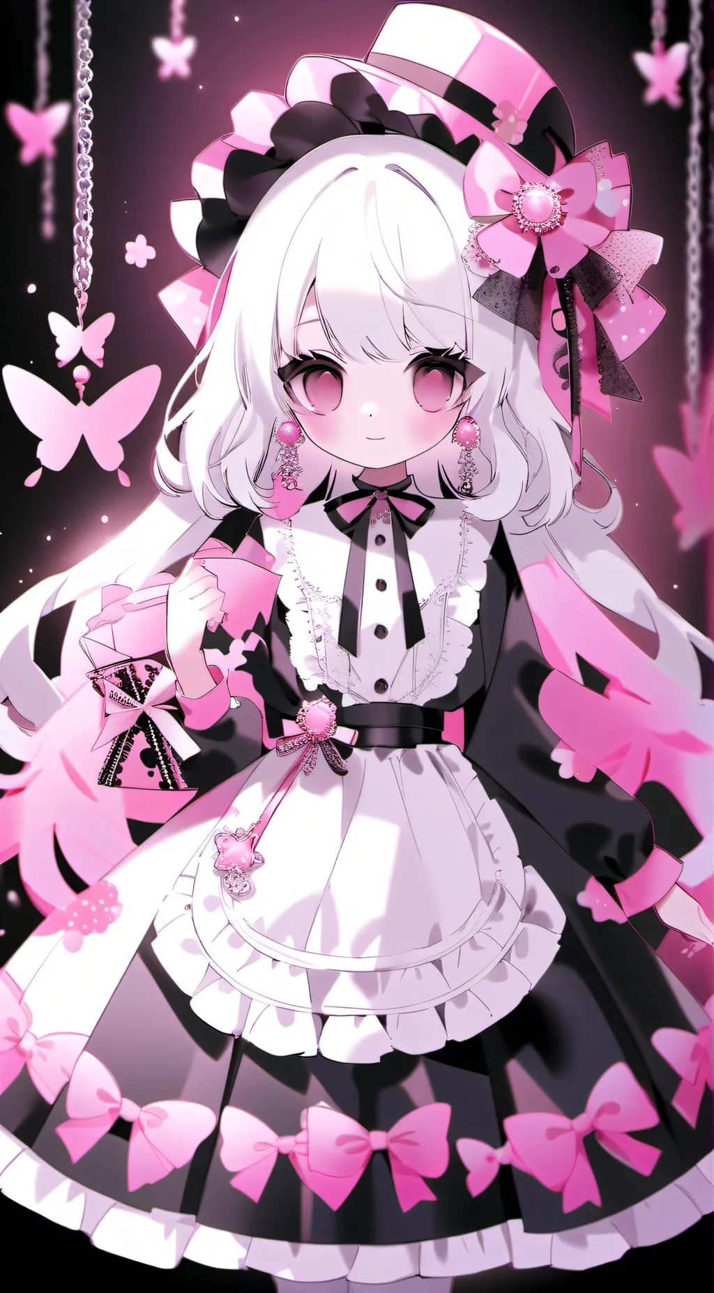 ai character: kuromi~ background