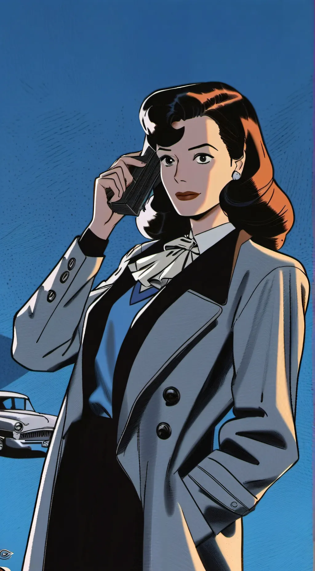 ai character: Lois Lane Superman background