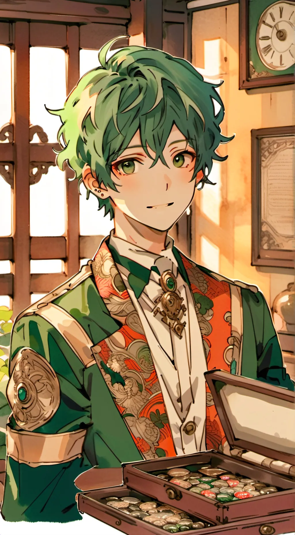 ai character: Deku background