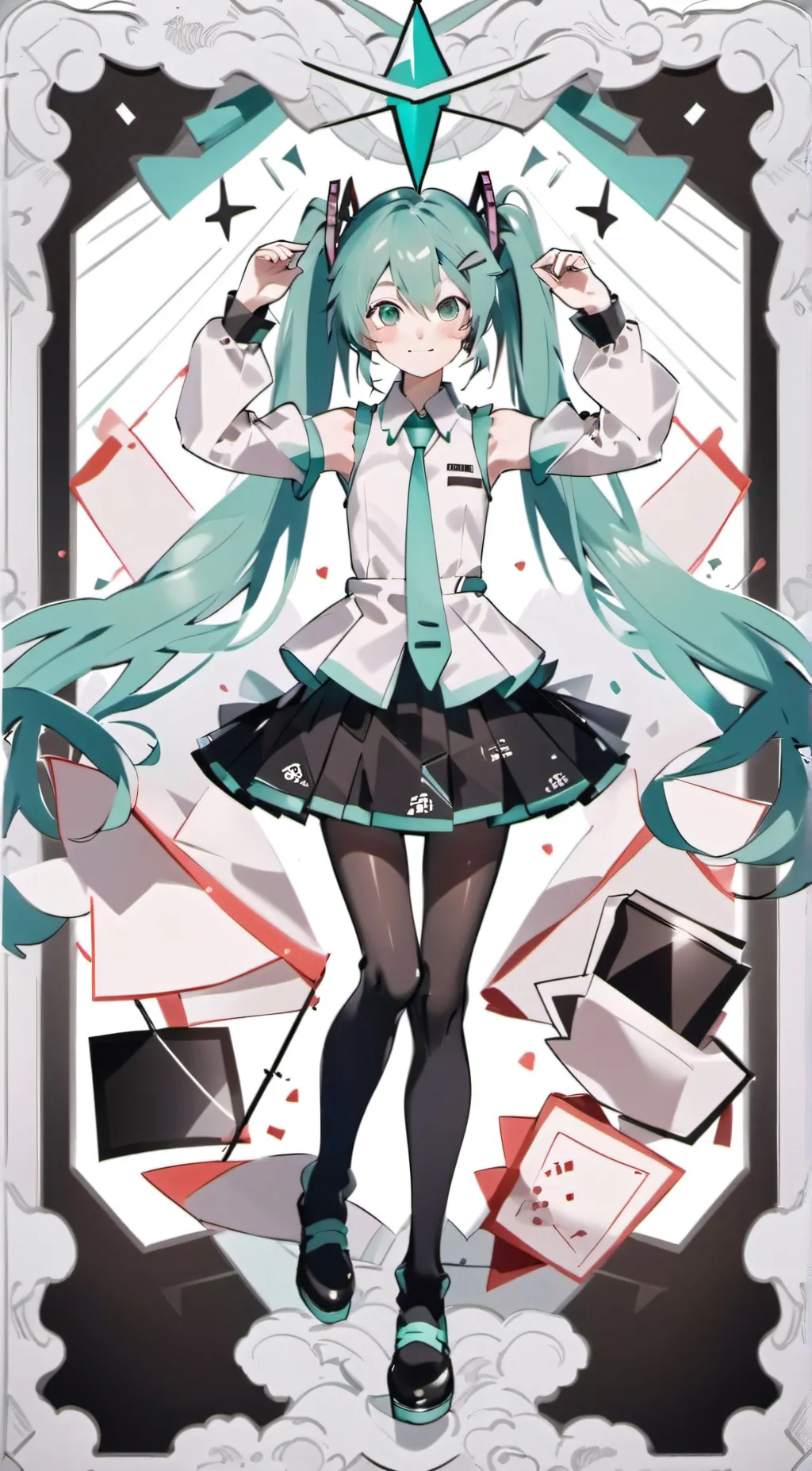 ai character: Hatsune Miku background