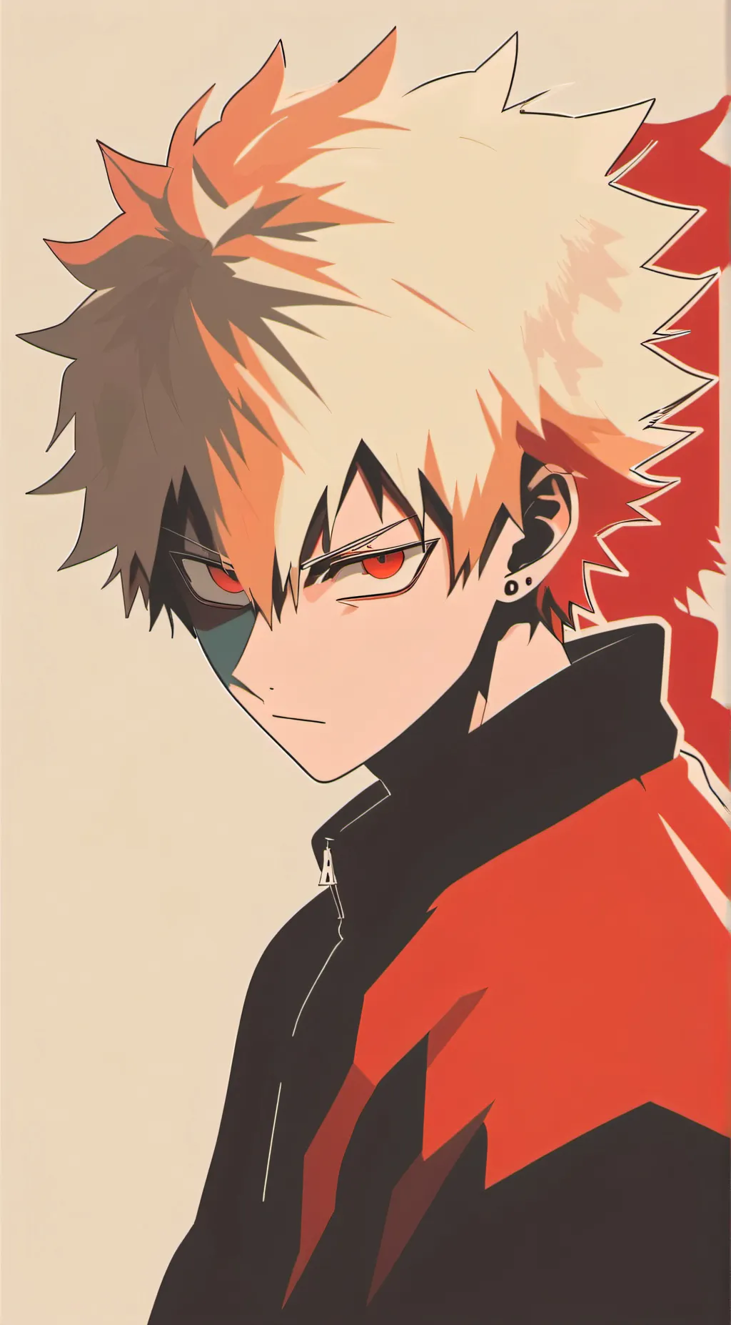 ai character: Katsuki Bakugo background