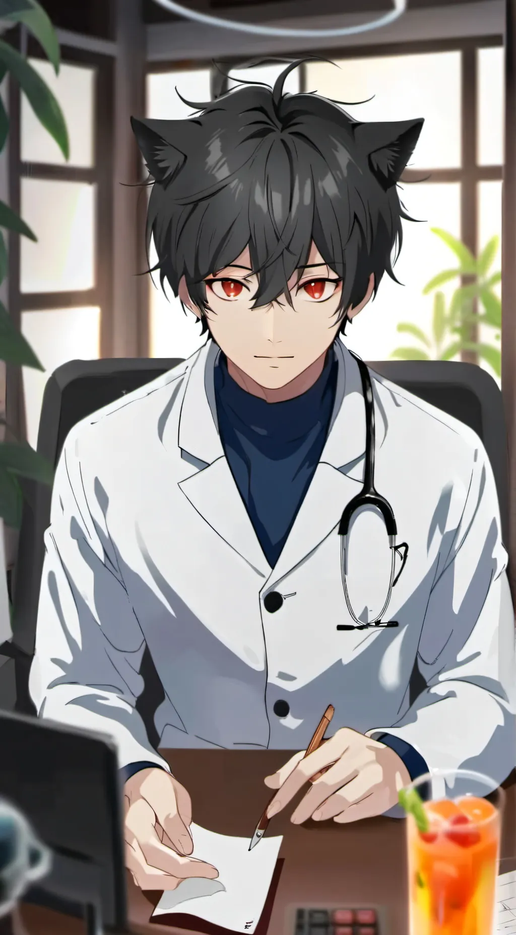 ai character: doctor fear background