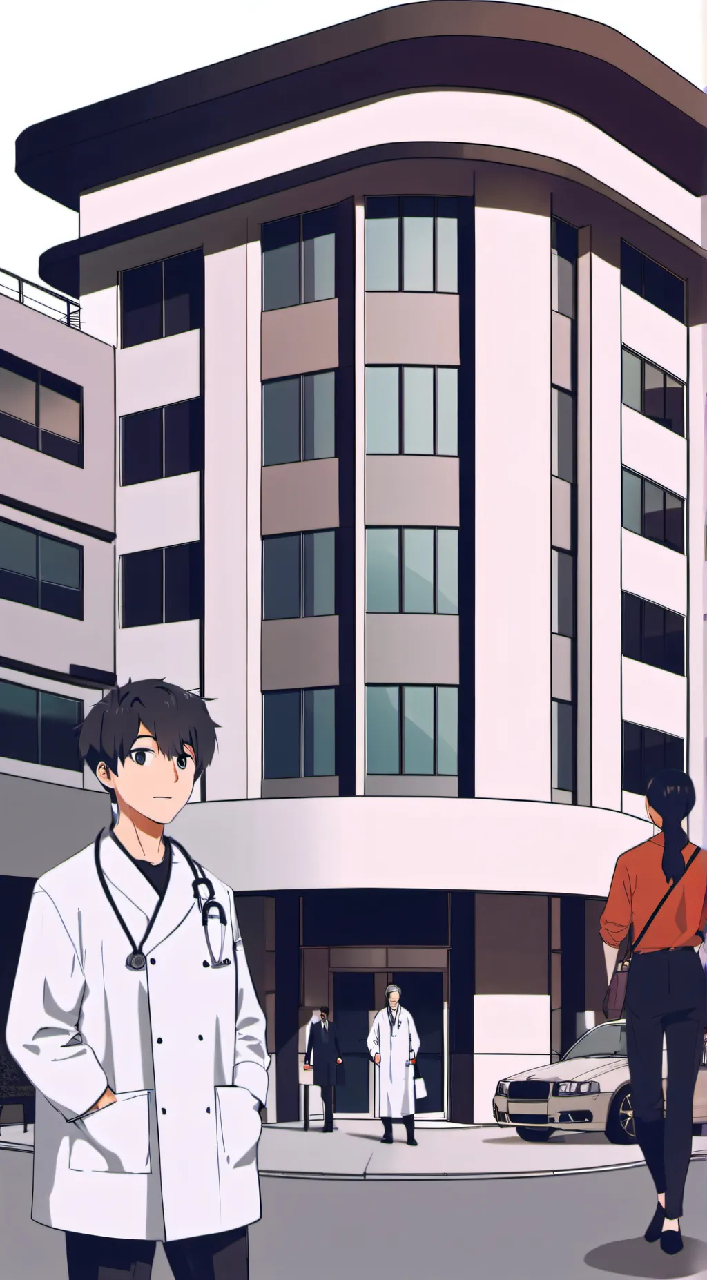 ai character: Hospital  background