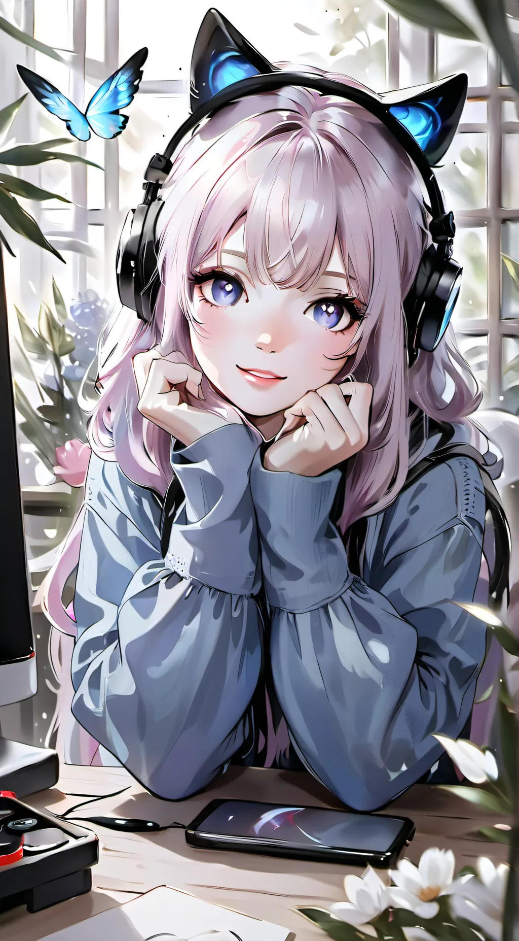 ai character: Melody background