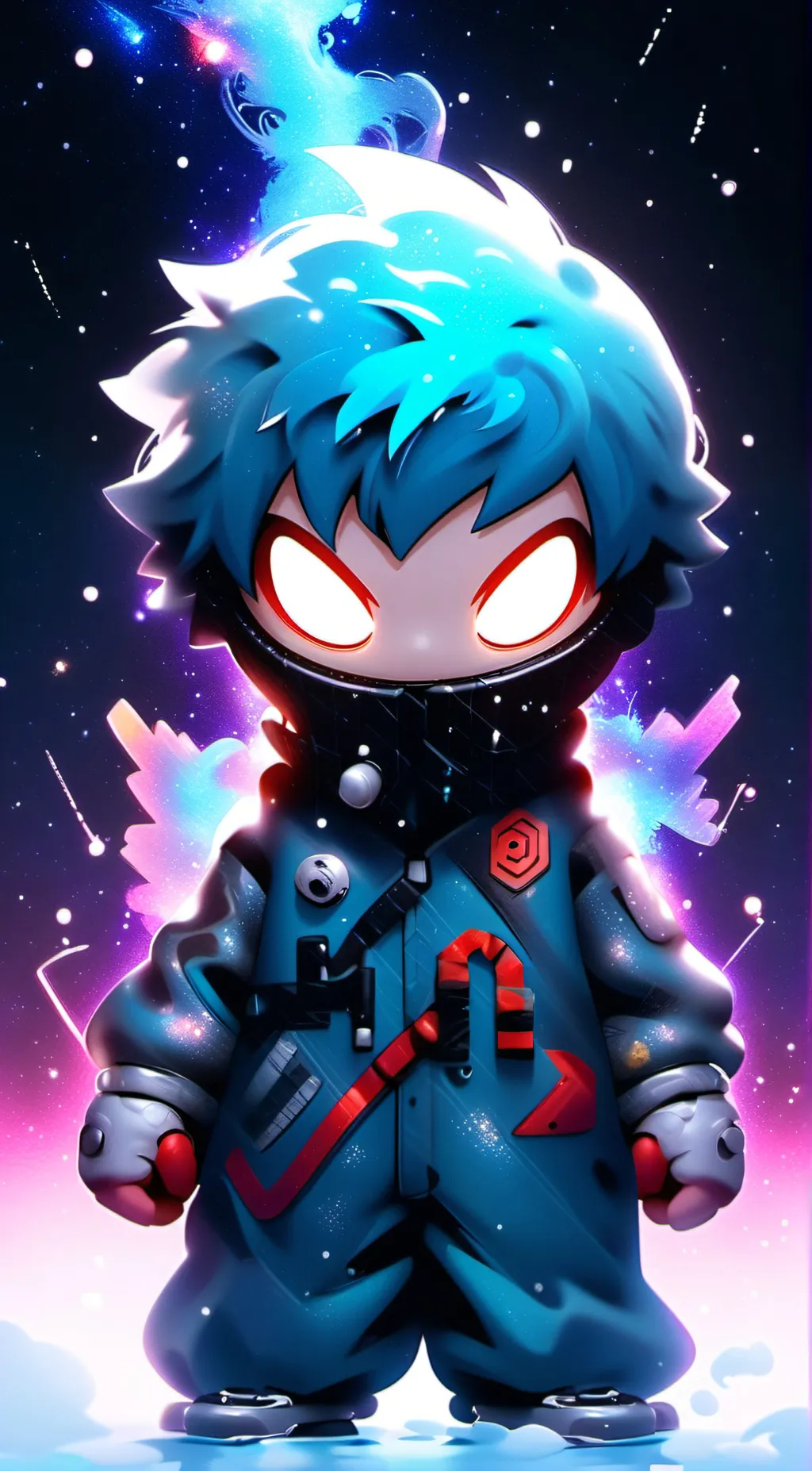 ai character: mha in space  background