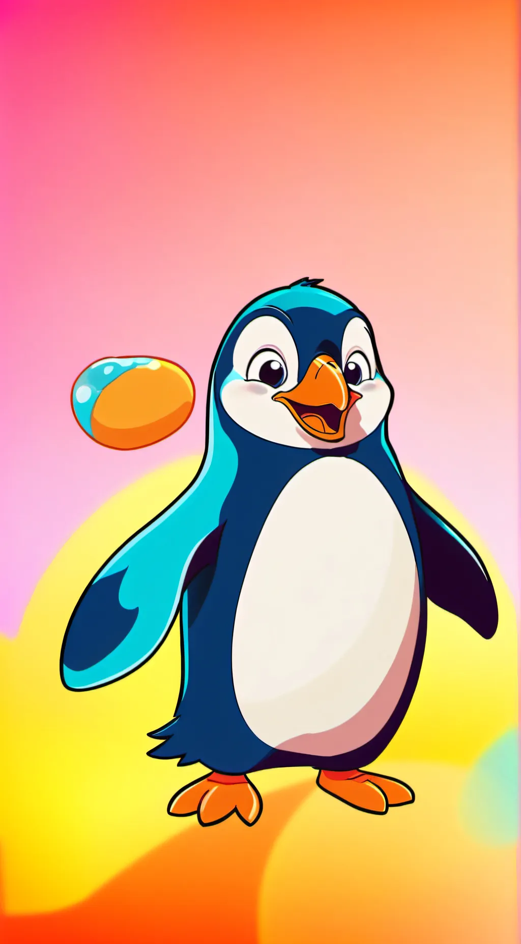 ai character: 🐧🐧🐧🐧🐧 background