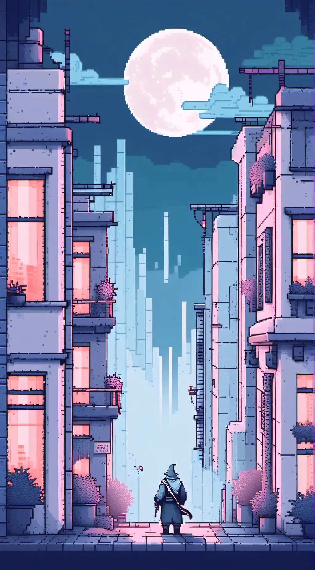 ai character: Moon drop x y/n background
