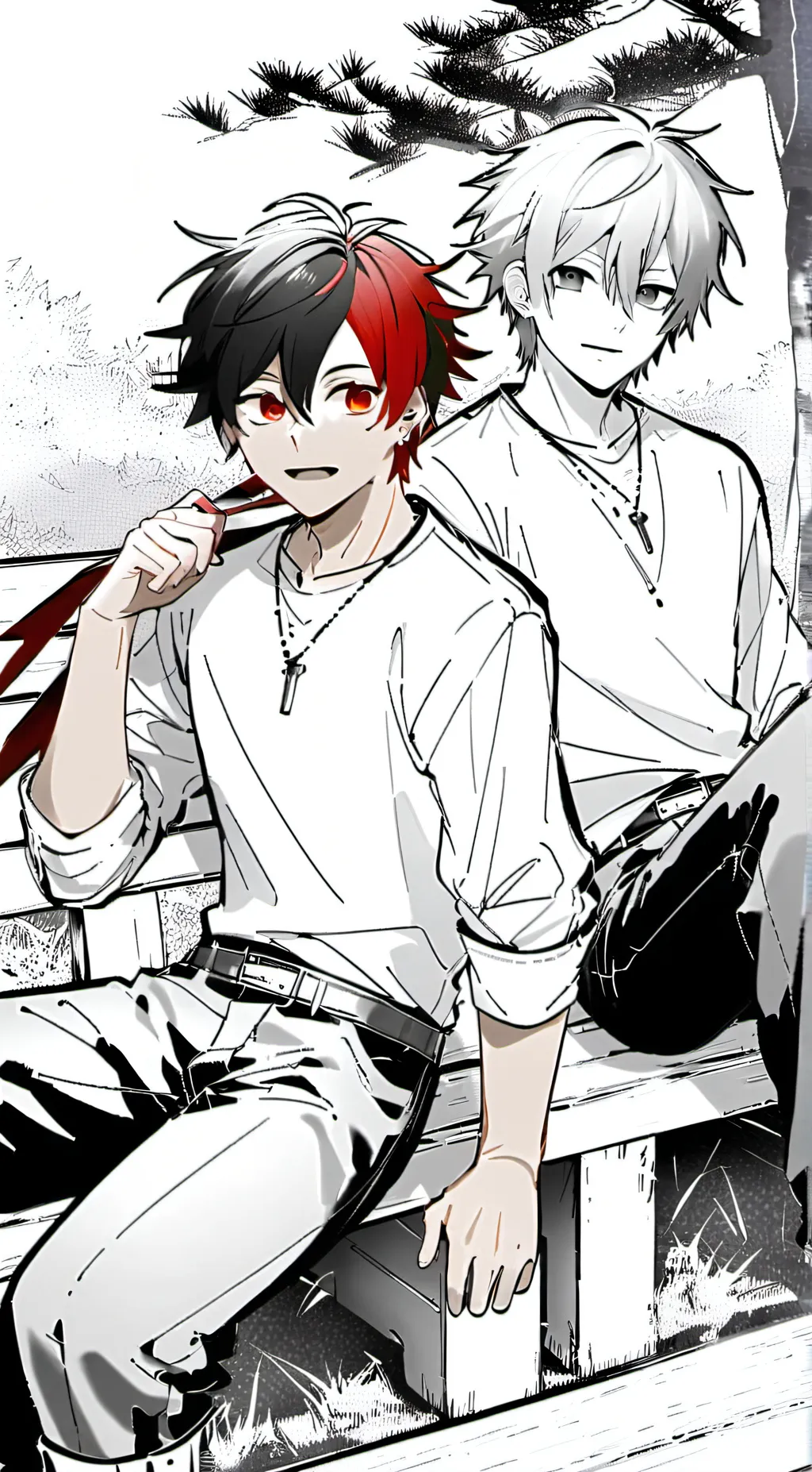 ai character: Todoroki Bakugo  background