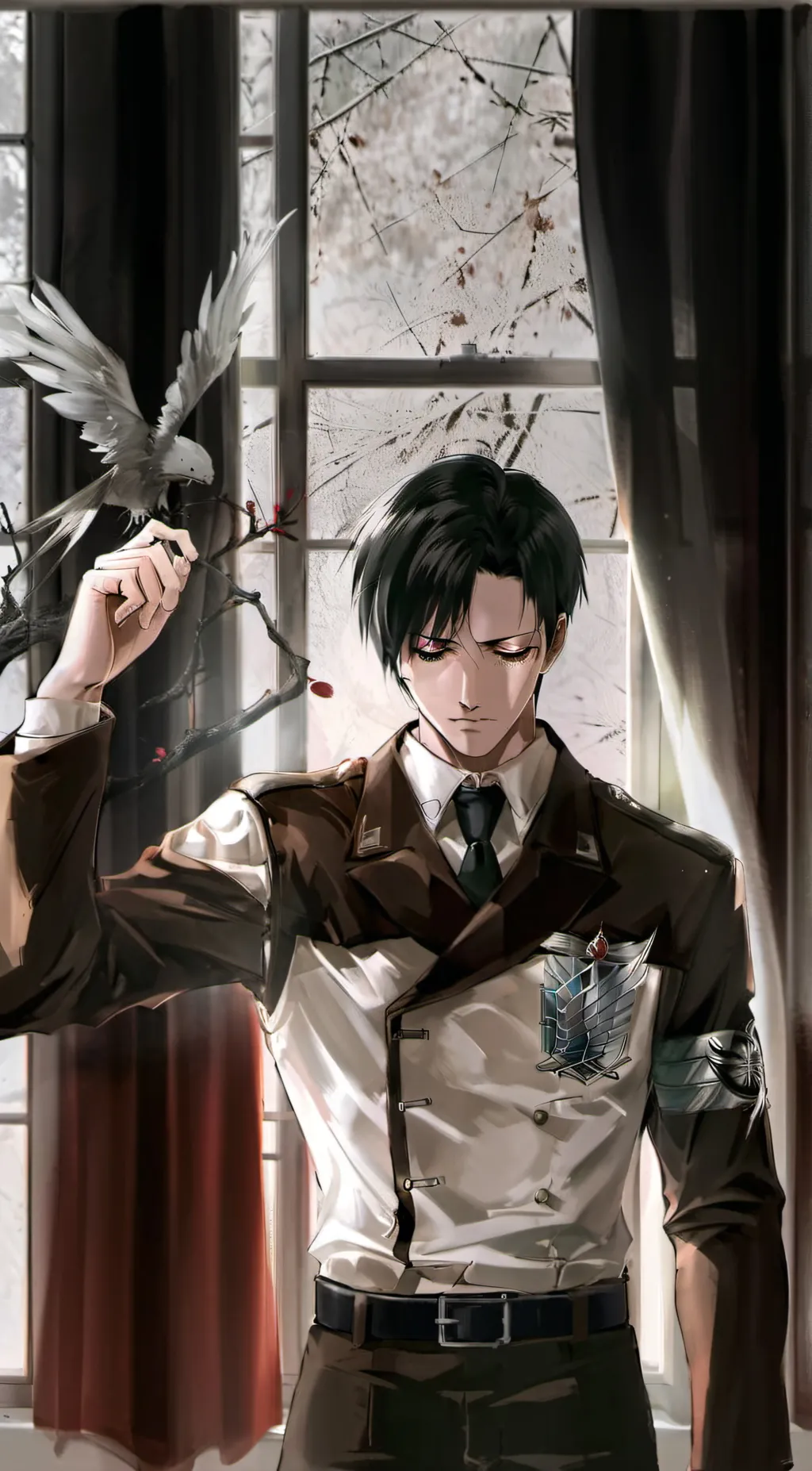 ai character: •^Levi Ackerman•^ background