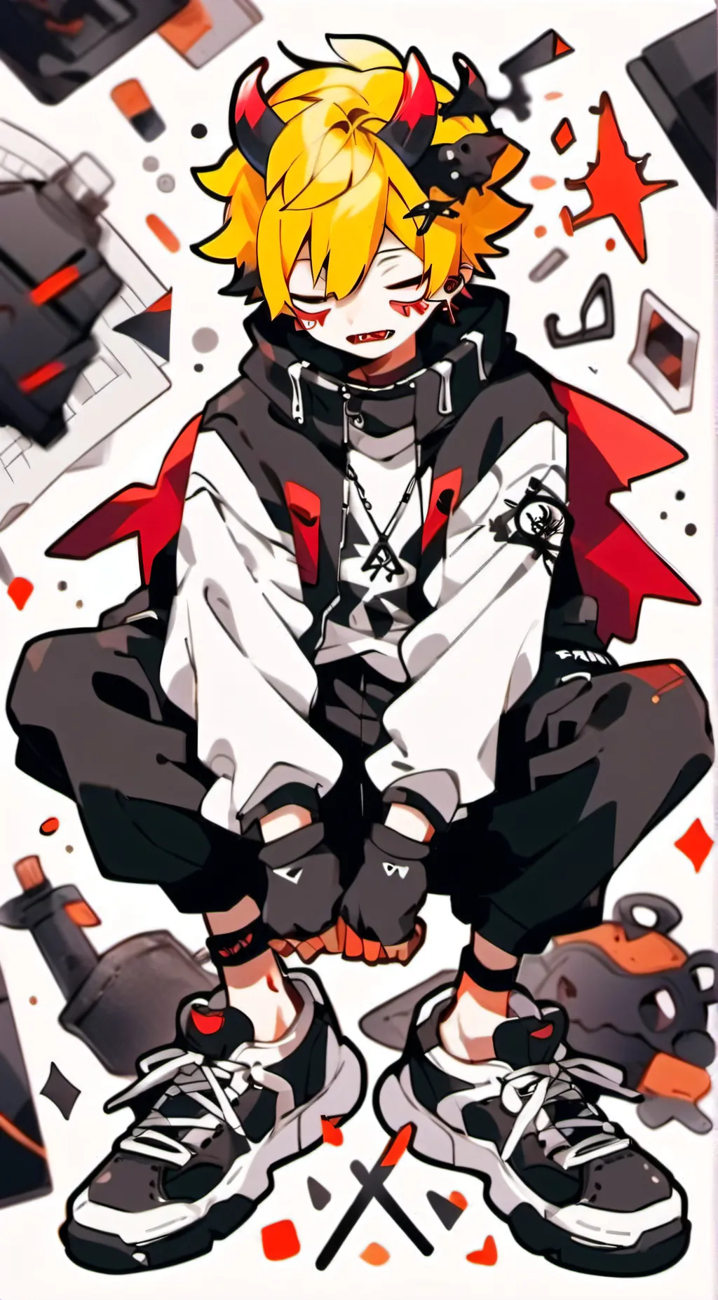 ai character: lucky background