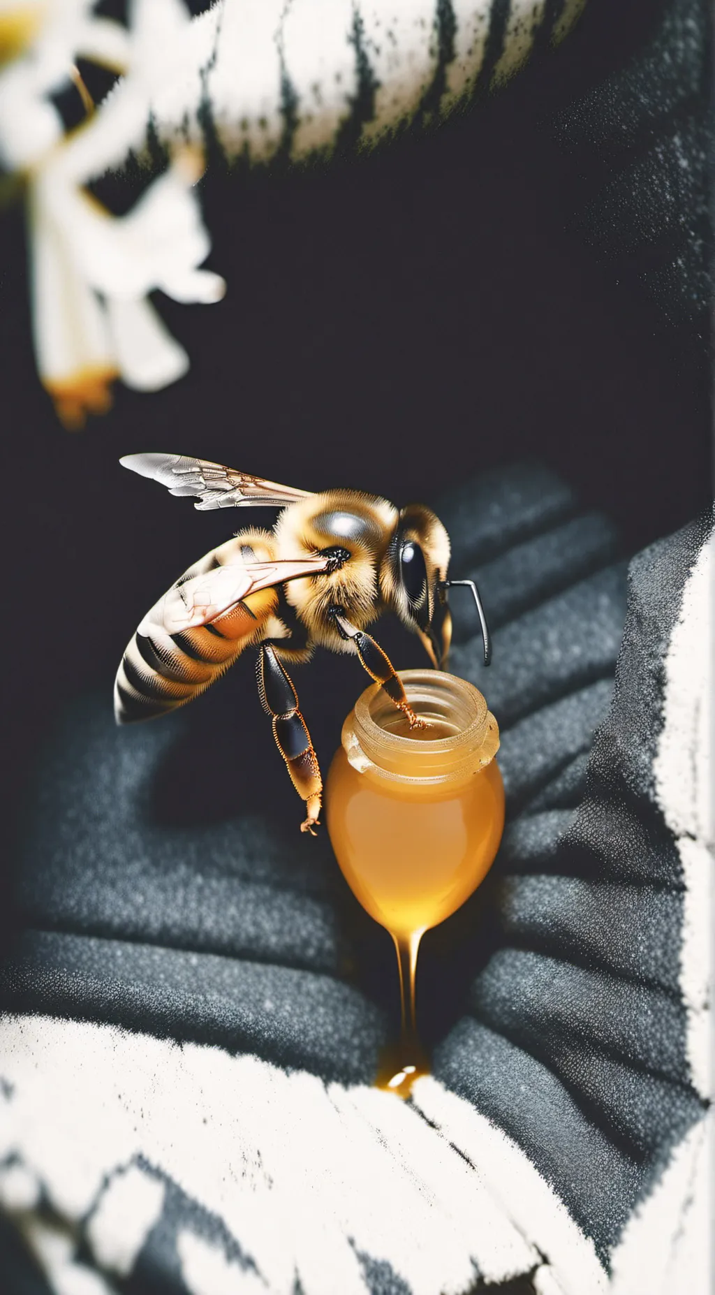 ai character: bee infection background