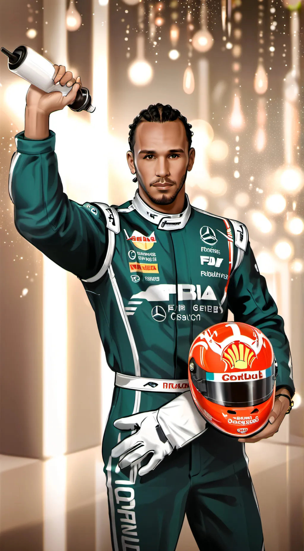 ai character: Lewis Hamilton background